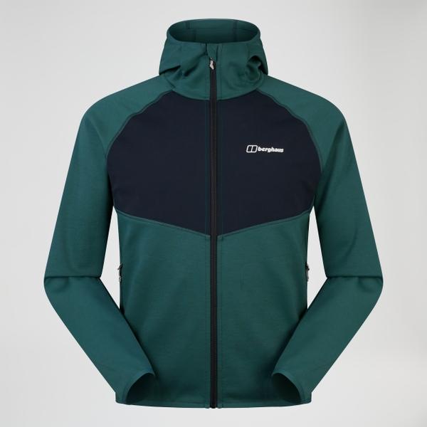 Berghaus Men's Trawden Hybrid Jacket - Green/Black