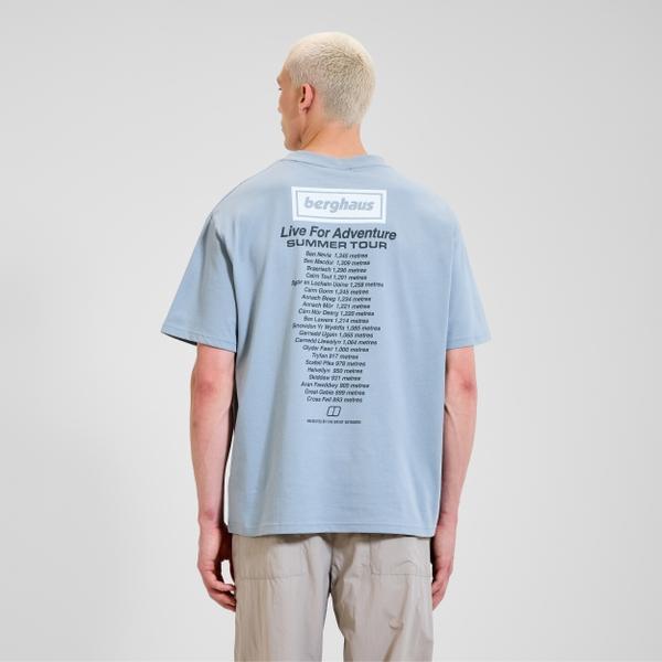 Berghaus Unisex Adventure Tour Tee - Grey Blue