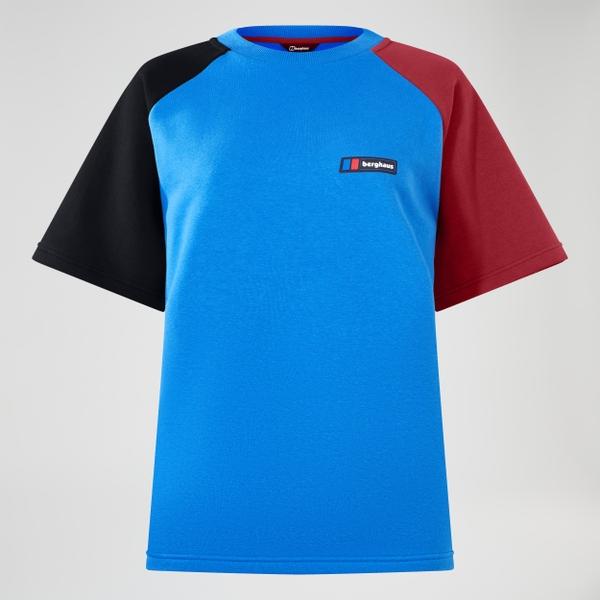 Berghaus Unisex Storm 25 Short Sleeve Tee - Blue/Red