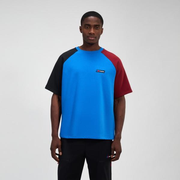 Berghaus Unisex Storm 25 Short Sleeve Tee - Blue/Red