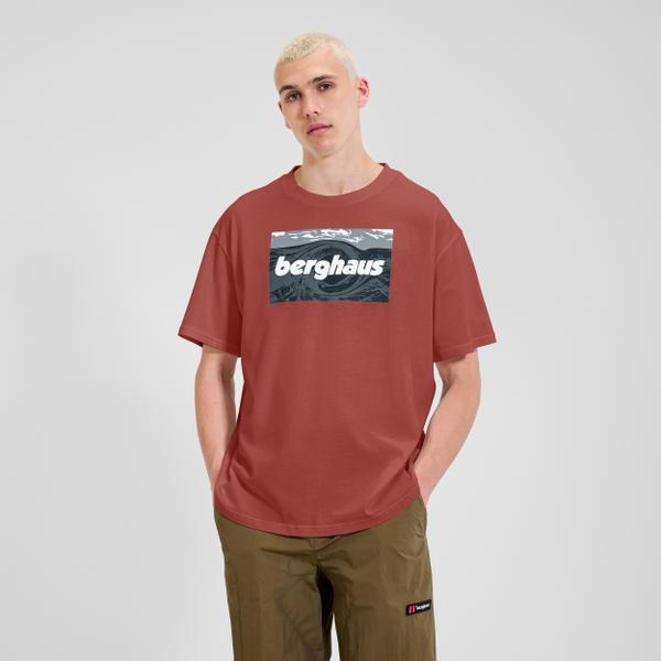 Berghaus Unisex Twisted Skies Tee - Orange