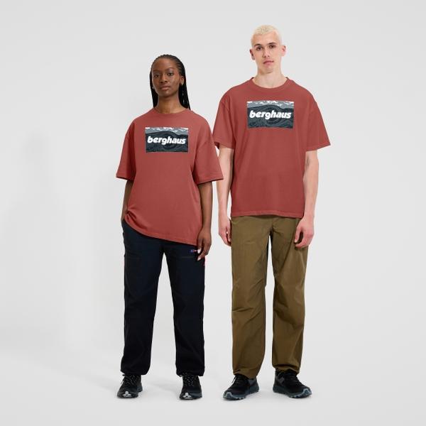 berghaus Unisex Twisted Skies Tee - Orange