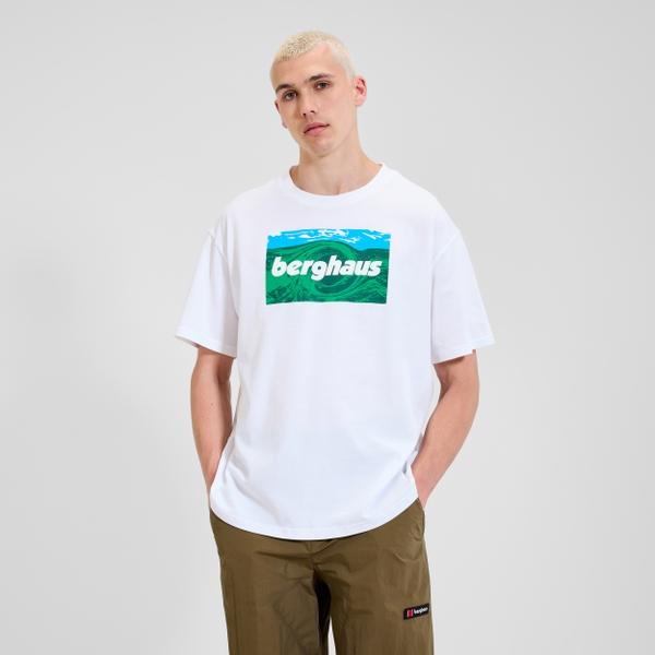 Berghaus Unisex Twisted Skies Tee - White