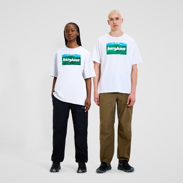 berghaus Unisex Twisted Skies Tee - White