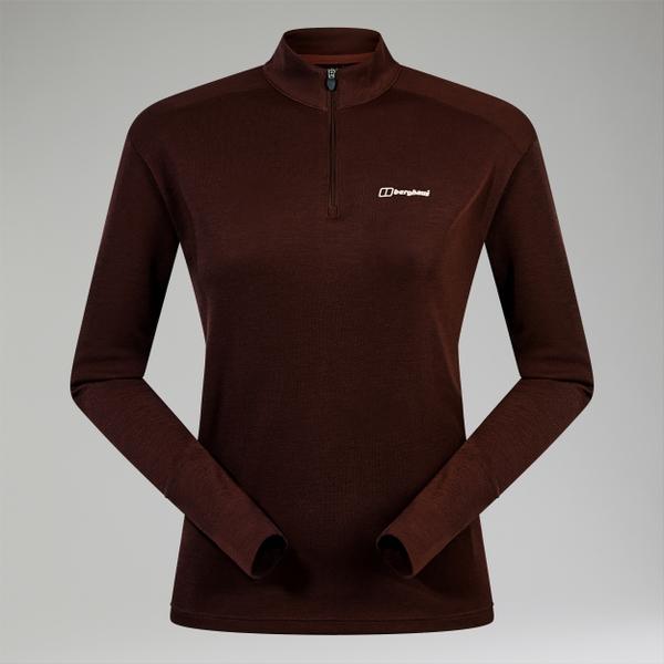 Berghaus Women's Ivyhill Half Zip Top - Brown