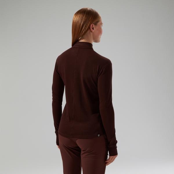 Berghaus Women's Ivyhill Half Zip Top - Brown