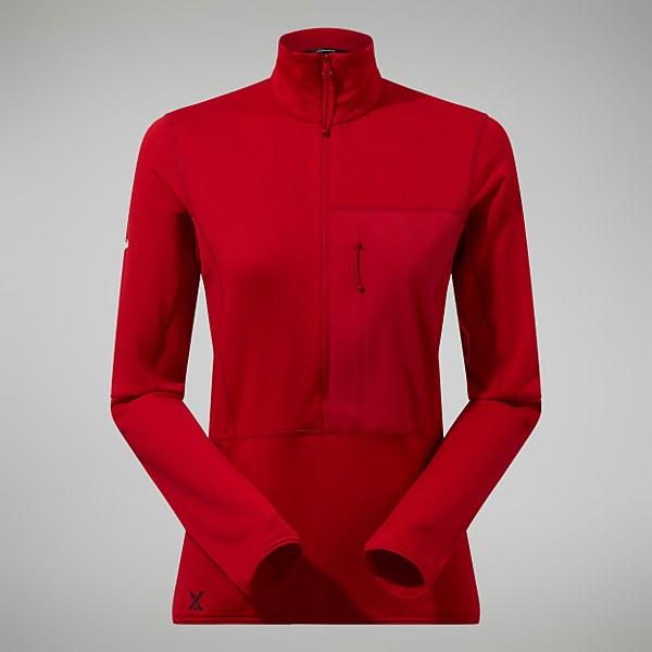 Berghaus Women's MTN Arete LB Half Zip Red - 18