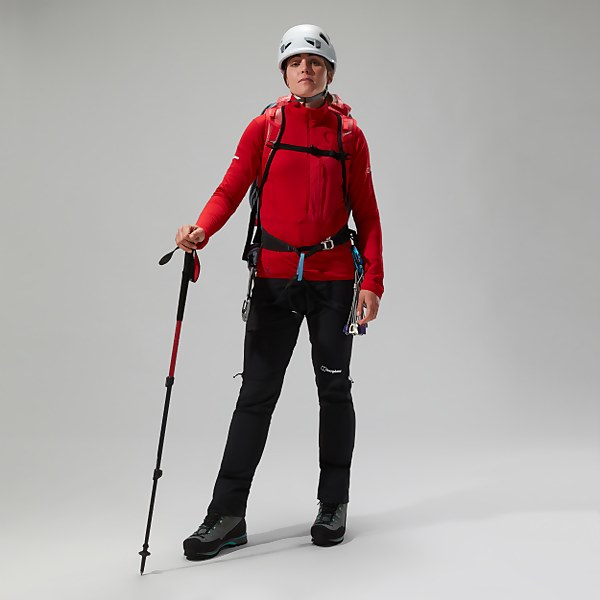 berghaus Women's MTN Arete LB Half Zip Red - 18