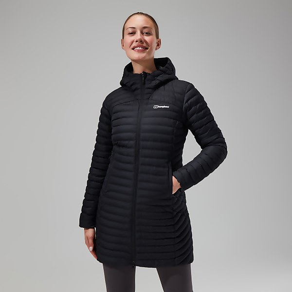 Berghaus Women's Nula Micro Jacket Long Black - 8