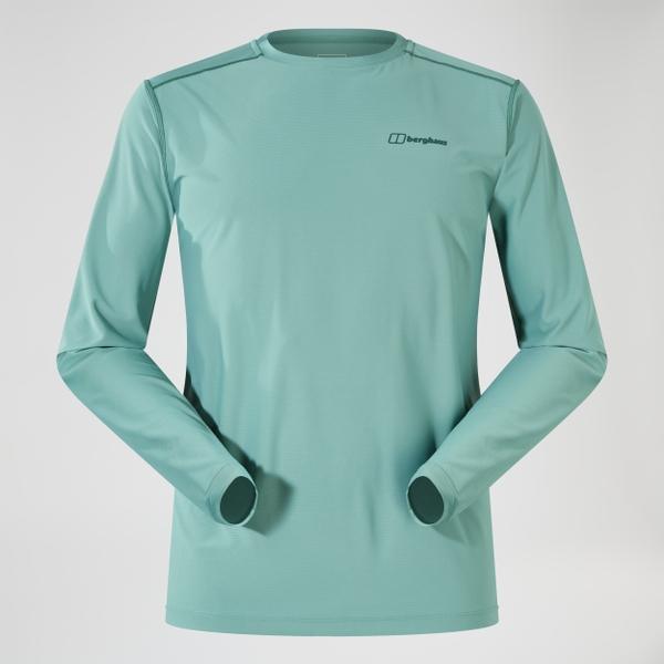 Berghaus Men's 24/7 Crew Long Sleeve Tech Tee - Green