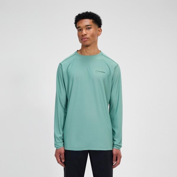Berghaus Men's 24/7 Crew Long Sleeve Tech Tee - Green