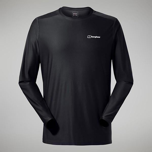 Berghaus Men's 24/7 Tech Tee Long Sleeve Crew Black - XS