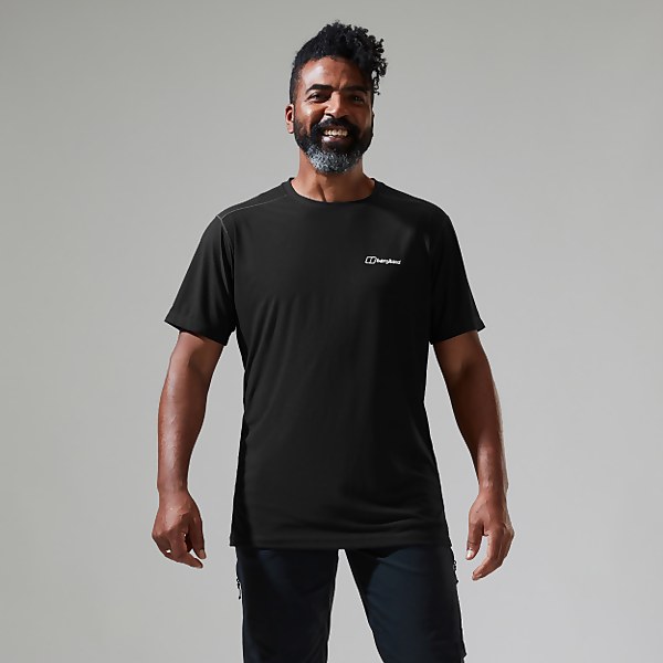 berghaus Men's 24/7 Tech Tee Super Stretch Crew Black - XS