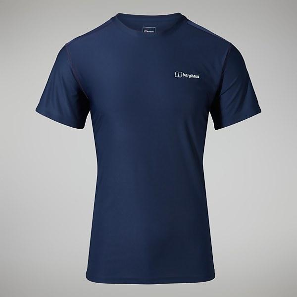Berghaus Men's 24/7 Tech Tee Super Stretch Crew Dark Blue - XS