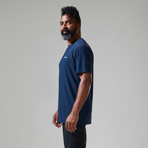 Berghaus Men's 24/7 Tech Tee Super Stretch Crew Dark Blue - XS