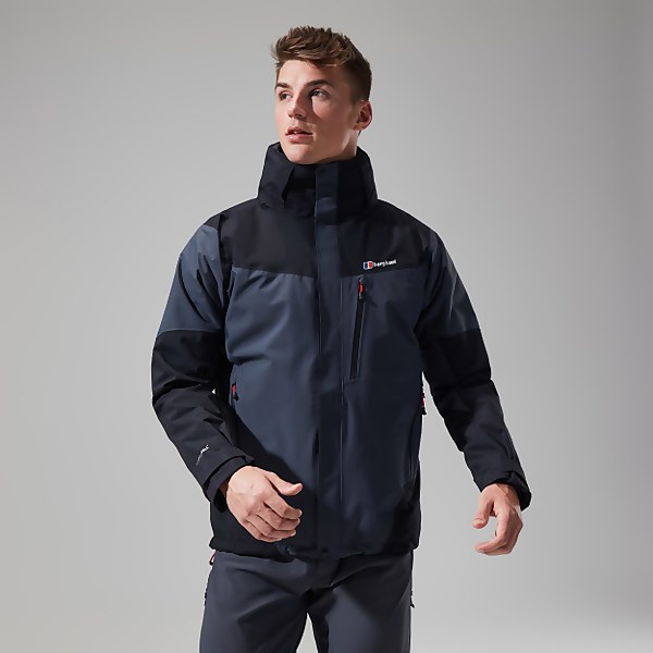 berghaus Men's Arran 3In1 Jacket - Dark Grey/Black - XS