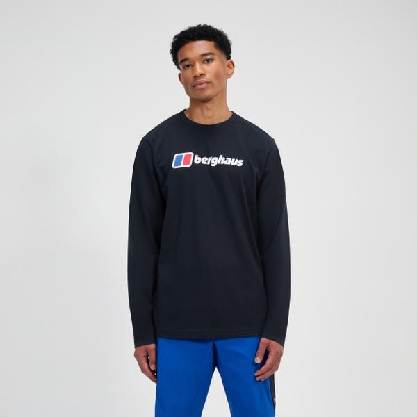 Berghaus Men's Berghaus Big Logo Long Sleeve Tee - Black