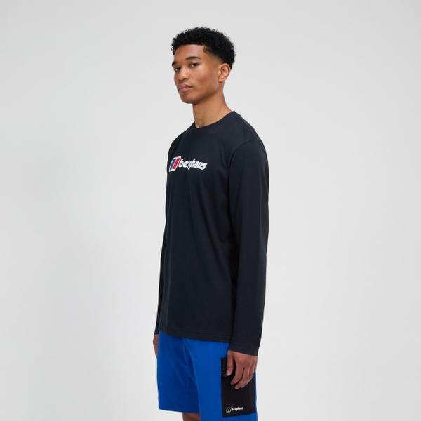 Berghaus Men's Berghaus Big Logo Long Sleeve Tee - Black