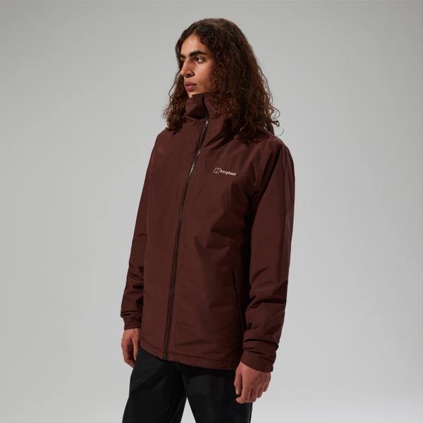 Berghaus Men's Deluge Pro 3.0 Insulated Waterproof Jacket - Brown - XS