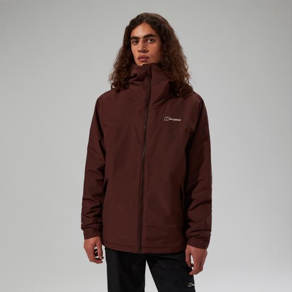 berghaus Men's Deluge Pro 3.0 Insulated Waterproof Jacket - Brown - XS