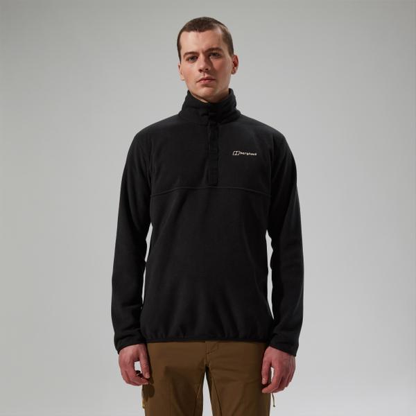 berghaus Men's Felltop Snap Fleece Pullover - Black - XS