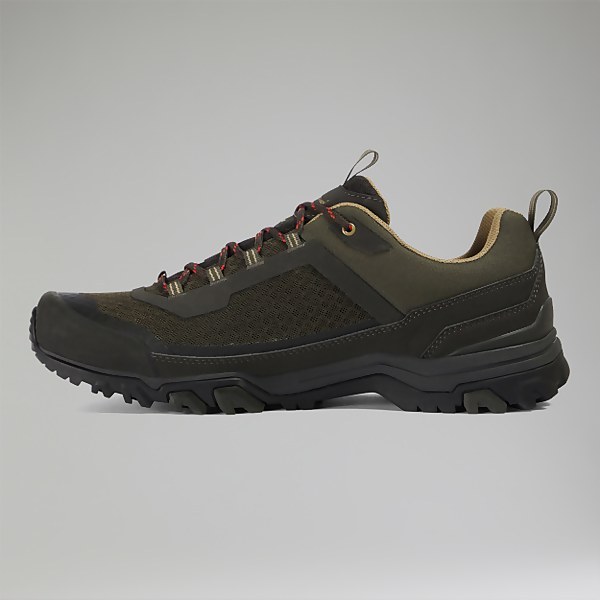 Berghaus Men's Ground Attack Active Gore-Tex Shoe Brown/Dark Green - 7