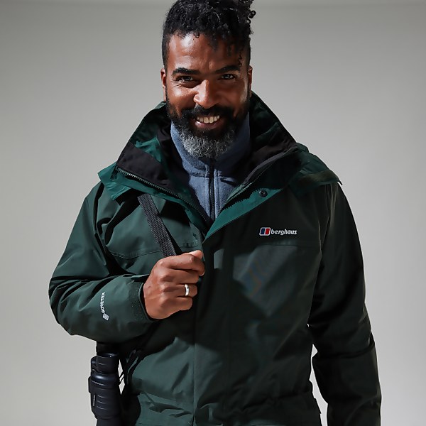 Berghaus Men's Long Cornice InterActive Jacket Dark Green - XS