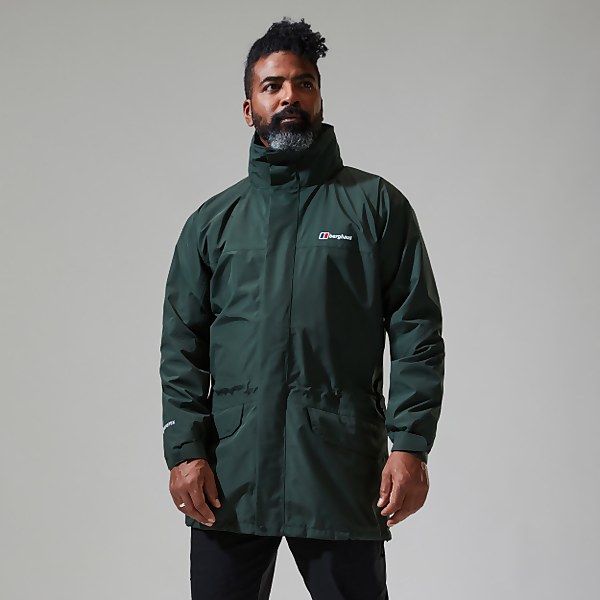 berghaus Men's Long Cornice InterActive Jacket Dark Green - XS