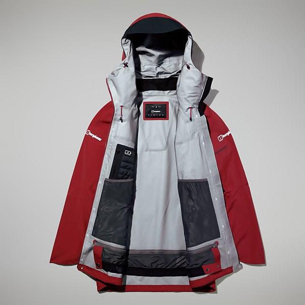 Berghaus Men's MTN Arete Descend GTX Jacket Dark Red/Black - 2XL