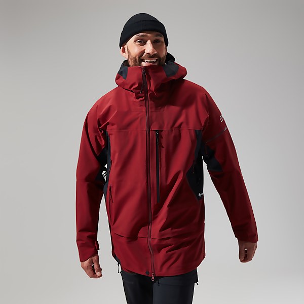 Berghaus Men's MTN Arete Descend GTX Jacket Dark Red/Black - 2XL