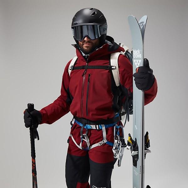 berghaus Men's MTN Arete Descend GTX Jacket Dark Red/Black - 2XL