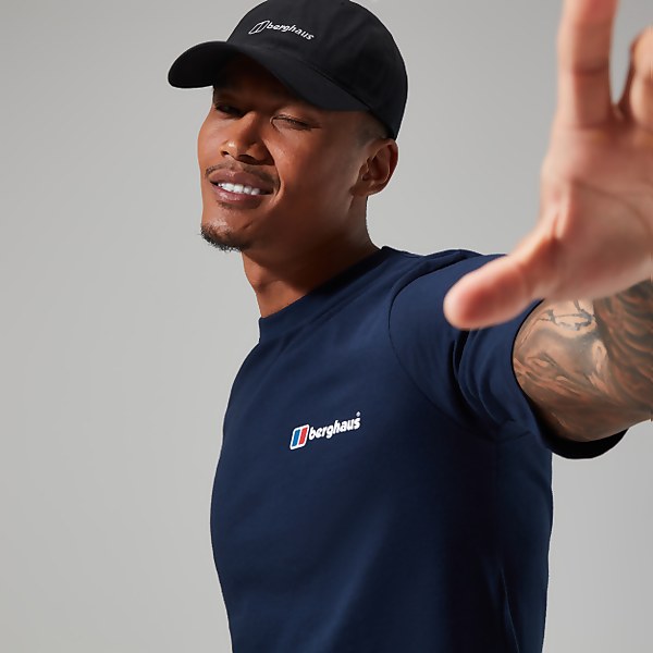 berghaus Men's Organic Classic Logo Tee Dark Blue - XS