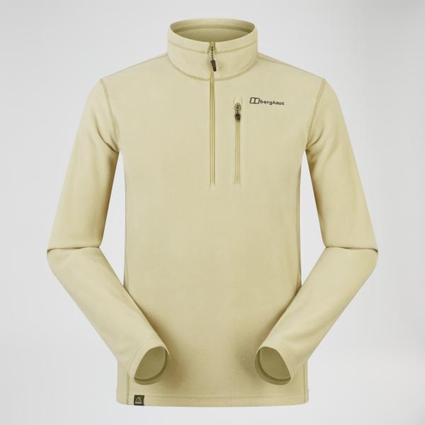 Berghaus Men's Prism Micro Half Zip Polartec Fleece - Natural