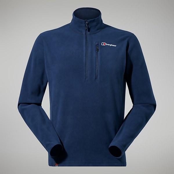 Berghaus Men's Prism Micro Polartec Half Zip Fleece Dark Blue - XS