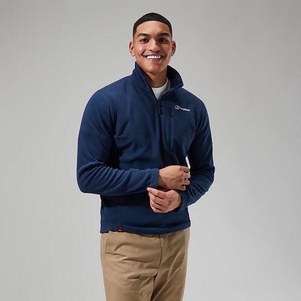 Berghaus Men's Prism Micro Polartec Half Zip Fleece Dark Blue - XS