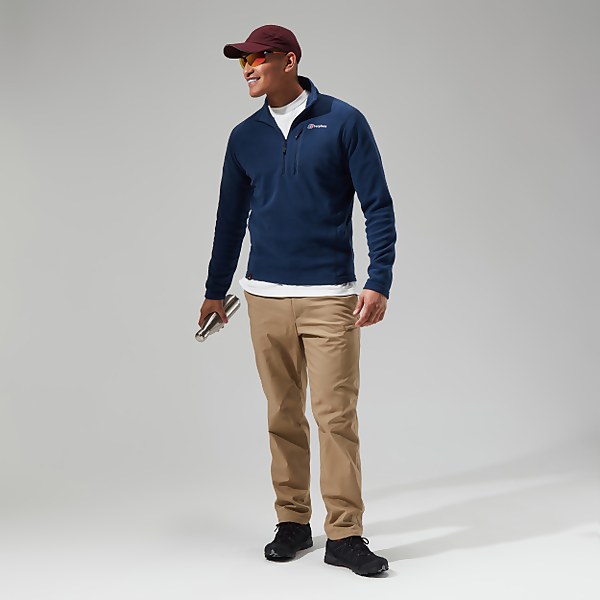 Berghaus Men's Prism Micro Polartec Half Zip Fleece Dark Blue - XS