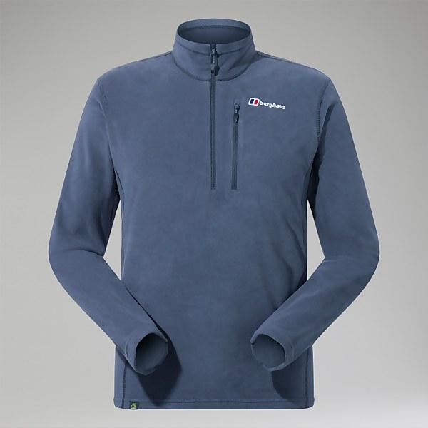 Berghaus Men's Prism Micro Polartec Half Zip Fleece - Dark Grey - XS