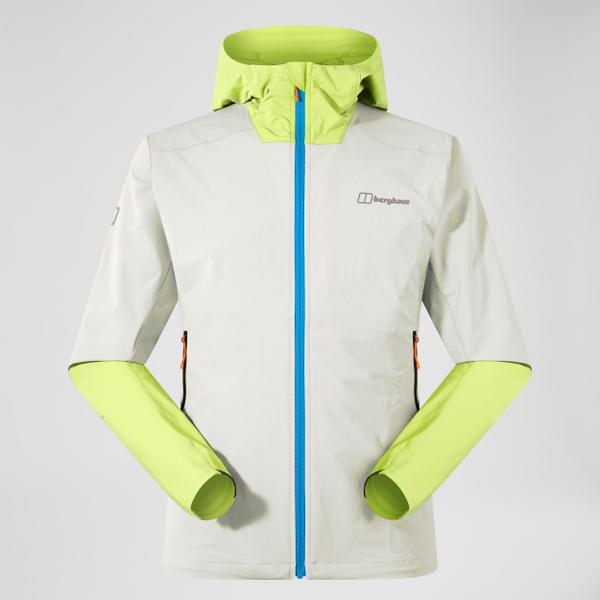 Berghaus Men's Ridge-Roamer Lite Softshell Jacket - Grey/Yellow