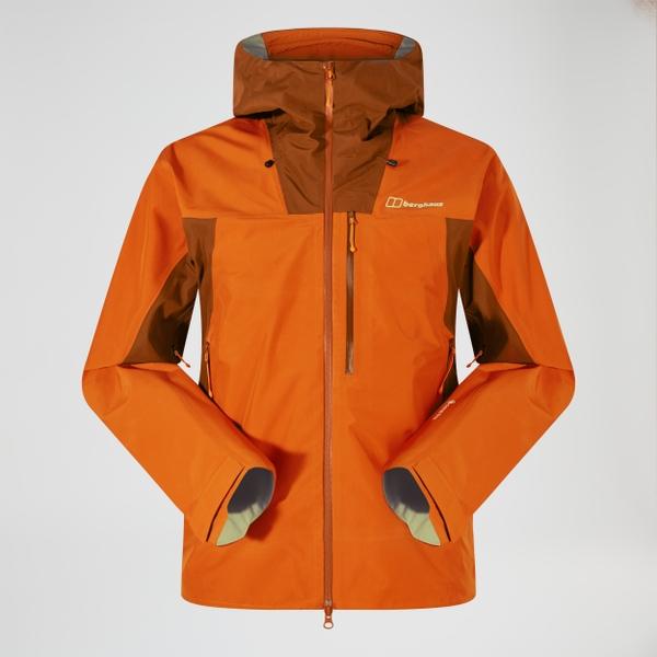 Berghaus Men's Ridge-Seeker Gore-Tex Waterproof Jacket - Orange/Brown