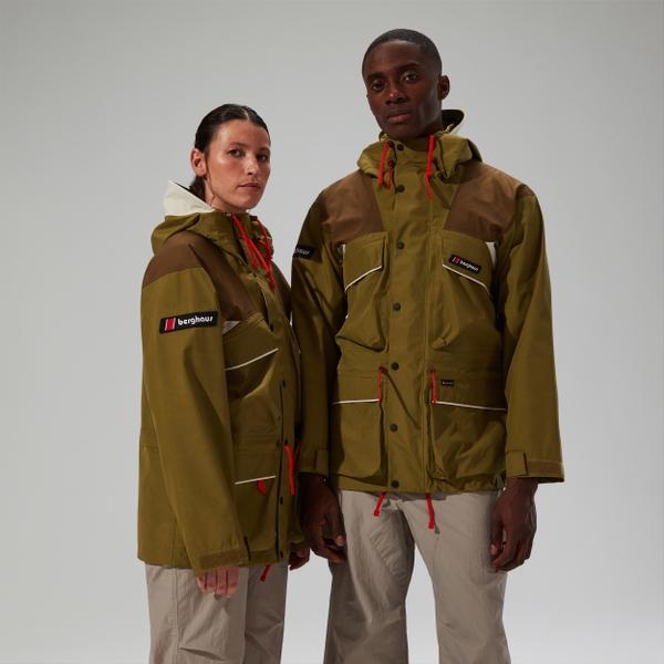 berghaus Unisex Trango Gore-Tex Waterproof Jacket - Green/Brown