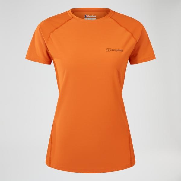 Berghaus Women's 24/7 Crew Short Sleeve Tech Tee - Orange