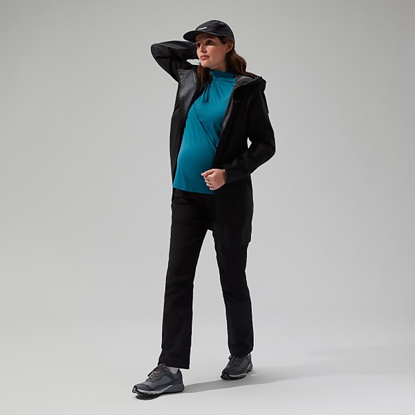 Berghaus Women's Annaside Maternity Waterproof 2in1 Jacket Black - 18