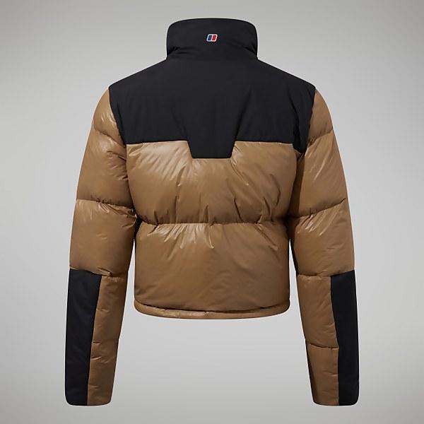 Berghaus Women's Arkos Reflect Crop Down Jacket Dark Green/Black - 16