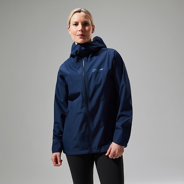 Berghaus Women's Deluge Pro 3.0 Waterproof Jacket Blue - 12