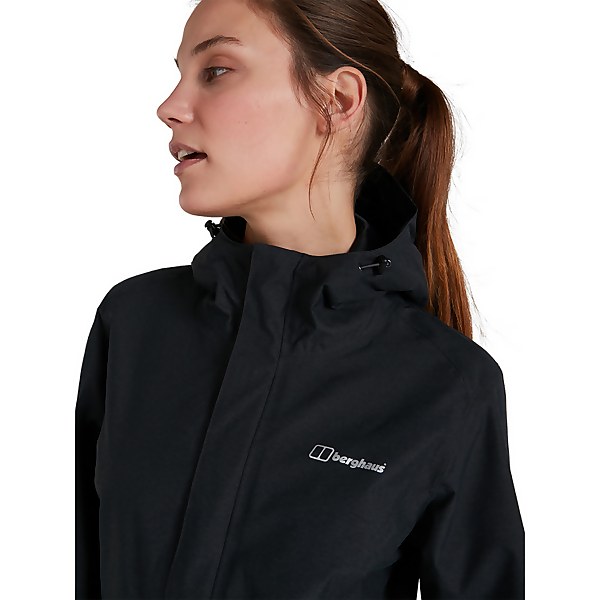 Berghaus Women's Elara Waterproof Jacket - Black / Dark Grey