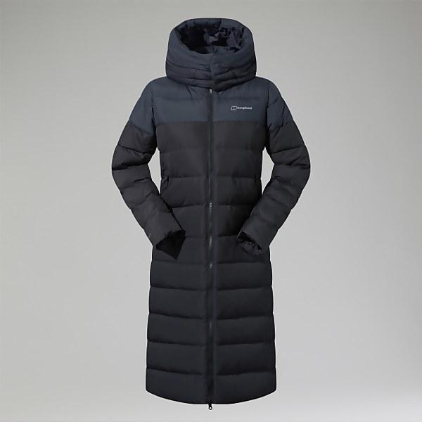 Berghaus Women's Embo 4in1 Down Insulated Long Jacket Black - 10