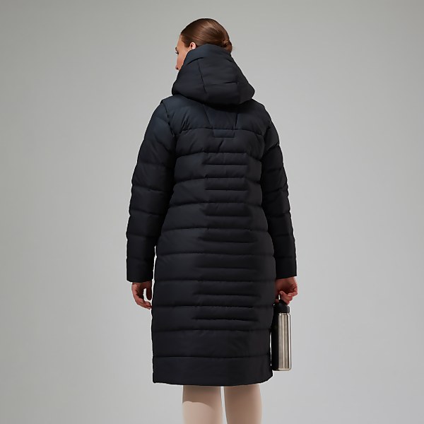 Berghaus Women's Embo 4in1 Down Insulated Long Jacket Black - 10