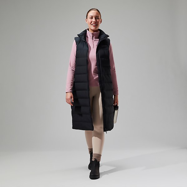 berghaus Women's Embo 4in1 Down Insulated Long Jacket Black - 10