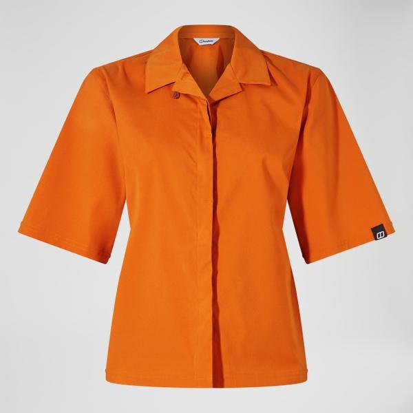 Berghaus Women's Explorer Short Sleeve Overshirt - Orange