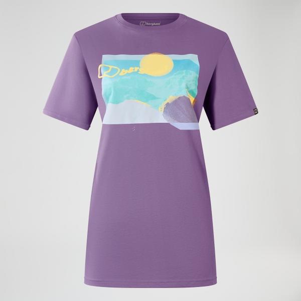 Berghaus Women's Hill Hazed Short Sleeve Tee - Purple